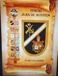 PERGAMINO DEL TERCIO DON JUAN DE AUSTRIA 3º DE LA LEGIÓN