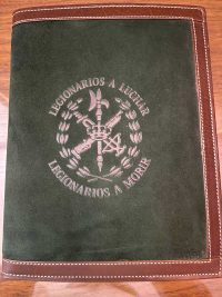 Agenda de lujo de cuero y terciopelo